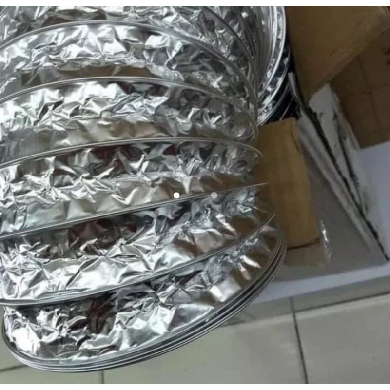 pipa exhaust almunium 6"/pipa pembuangan / flexibel cerobong asap