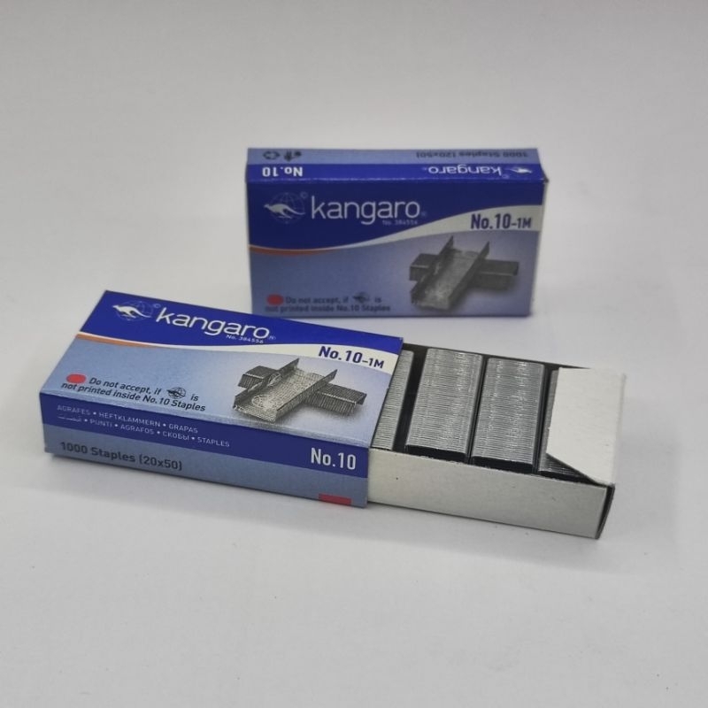 

(3pcs) Isi staples / isi stapler kangaro nomor 10 untuk staples ukuran HD 10