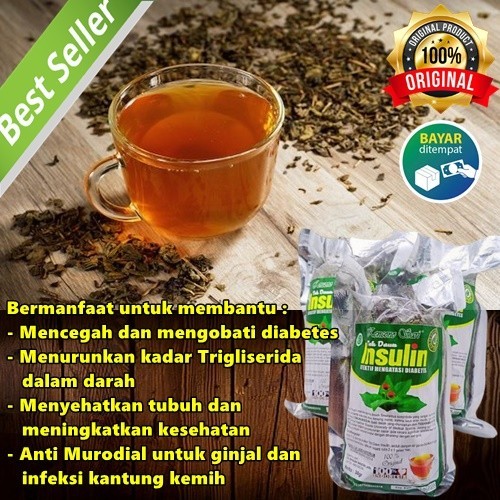 

teh herbal obat diabetes daun insulin kencono sari murah asli original 100%