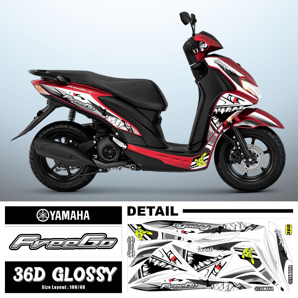 Striping Yamaha Freego / variasi Yamaha Freego
