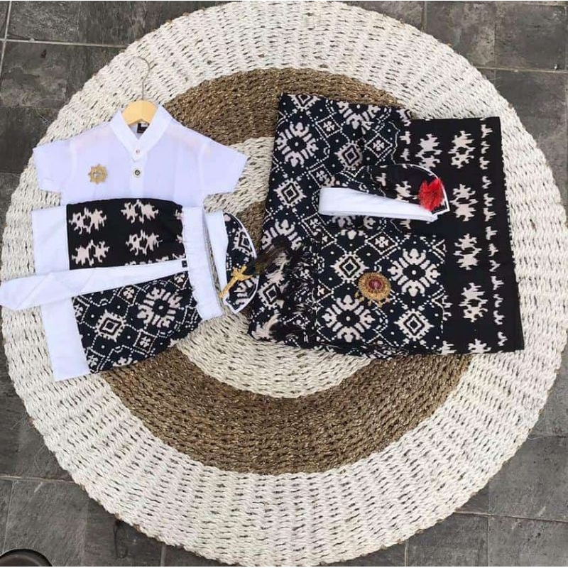 set couple family untuk 3 bulanan atau otonan Kamen udeng safari