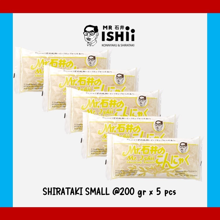 

MR.ISHII - Wet Shirataki Small / Bihun Shirataki 200 gr (isi 5)