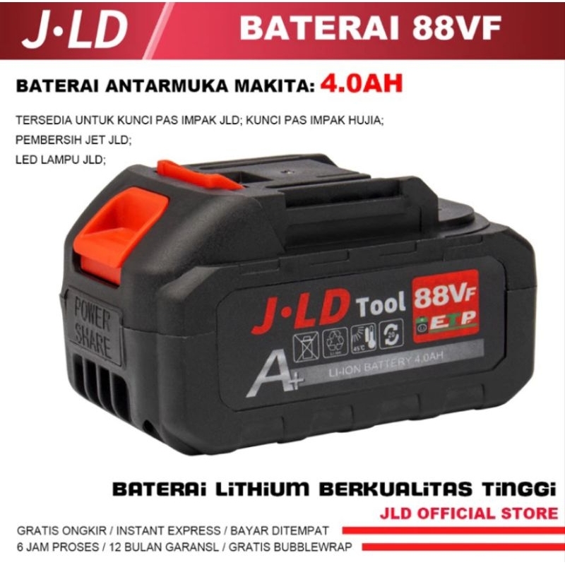 BATERAI JLD 88V BATREI 88V BATRAI 88V BATERAI SLOT MAKITA BATERAI IMPACT JLD