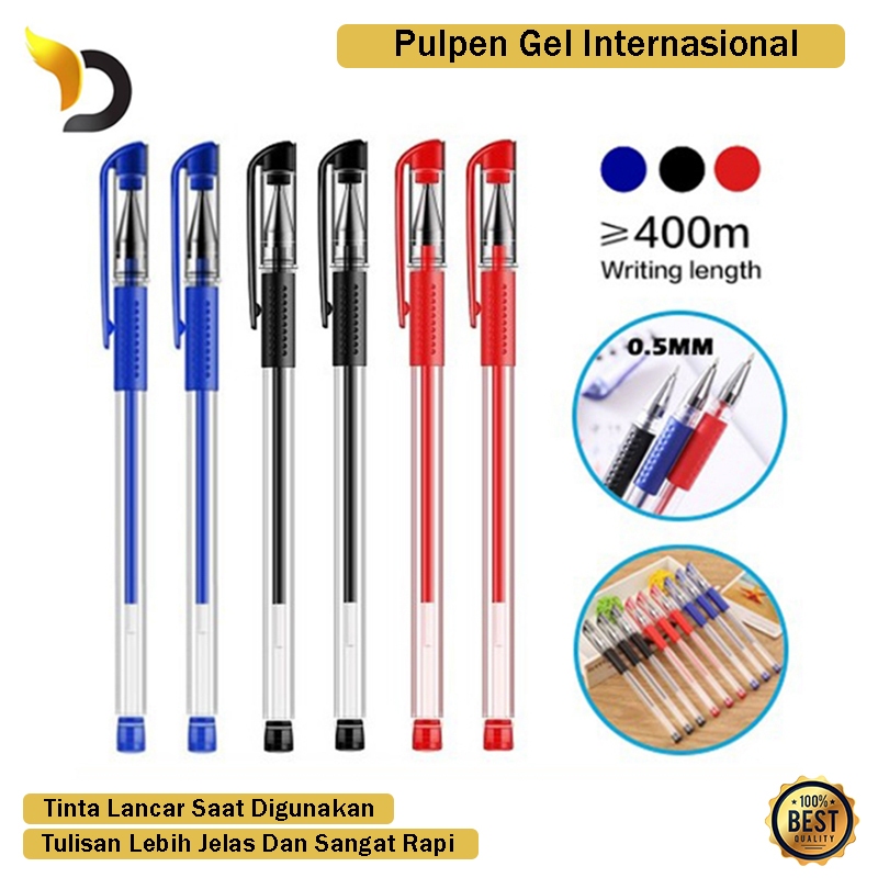

Pulpen Gel Warna Standard Premium Ballpoint Pena Murah Pulpen Cair Pena 0.5mm