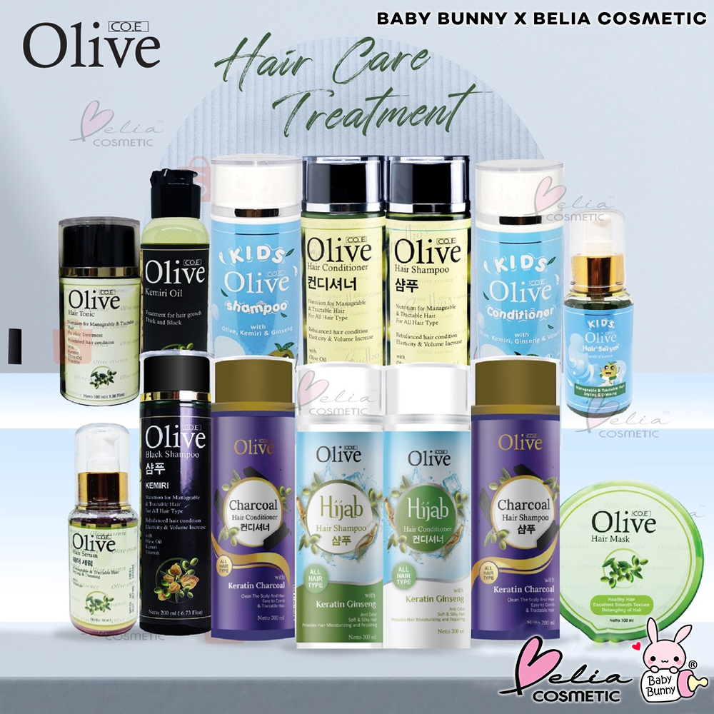 ❤ BELIA ❤ CO.E Olive Hair Treatment | Shampoo | Conditioner | Tonic | Shampo Serum Kids SYB (✔BPOM) 