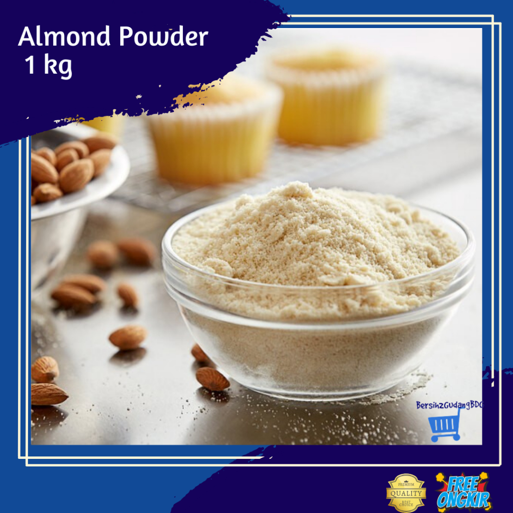 

Almond Powder Meal Bubuk Extra Fine Raw 1 kg / Almond Bubuk Tepung Mentah