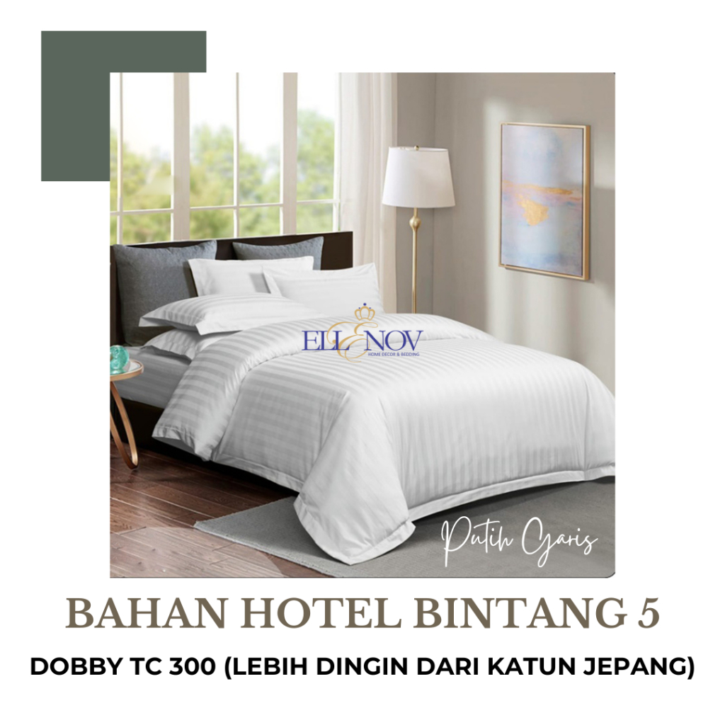 Ellenov Bedcover Dobby Kingkoil Bedcover Hotel Bed Cover Warna Hotel Bad Cover Set Sprei King Koil T