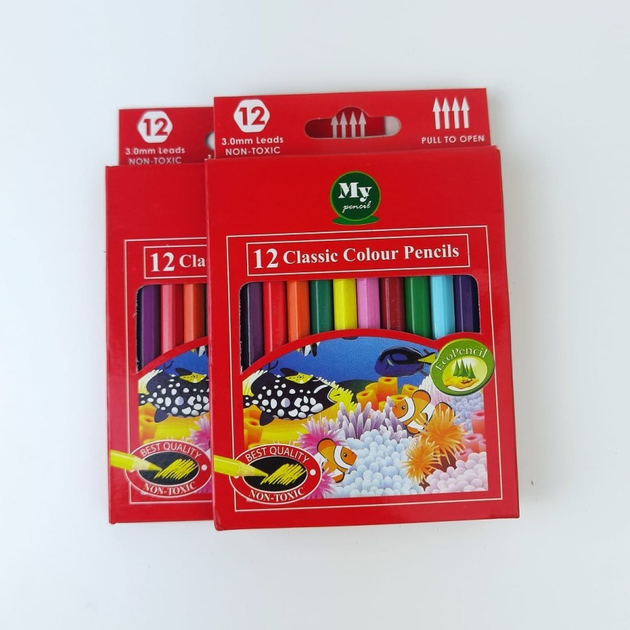 

Pensil Warna Mini 12 Warna My Pencil - Pensil Gambar Kecil Kemasan Kertas