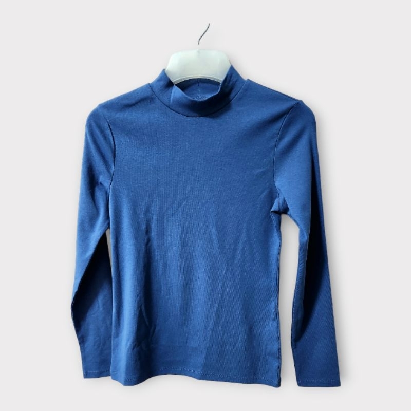 Basic Turtle Neck Long Sleeve Uniqlo | Basic Sweater Lengan Panjang wanita