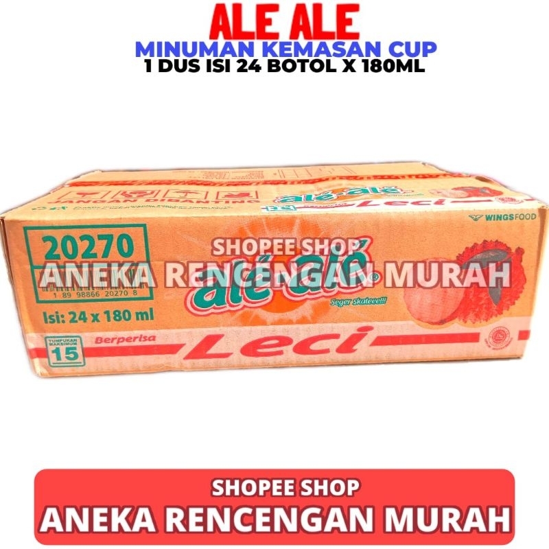 

Ale Ale Rasa Leci 1 Dus Isi 24 Cup 180ml