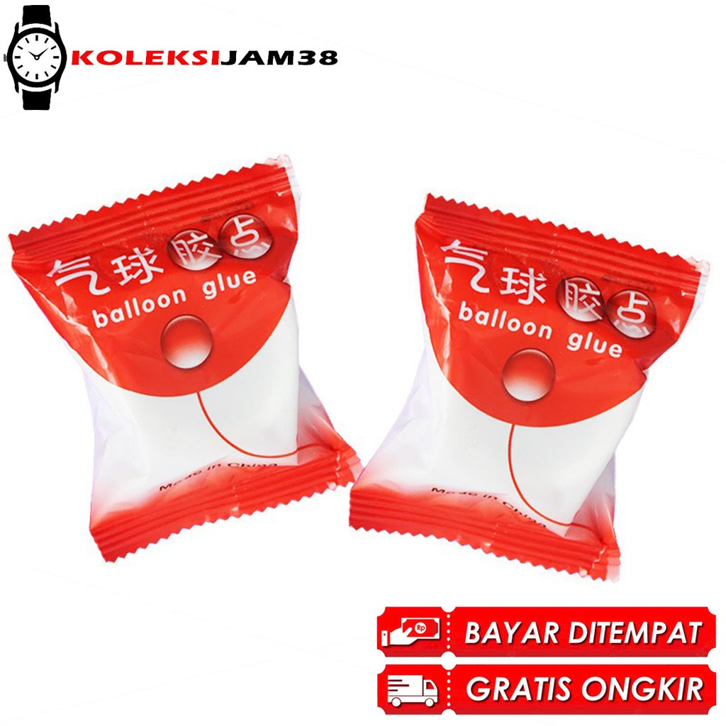 BISA COD ! Lem Balon / Glue Dots 1 Roll isi 100 Dot Lem balon / perakat balon / glue dot / tempelan 