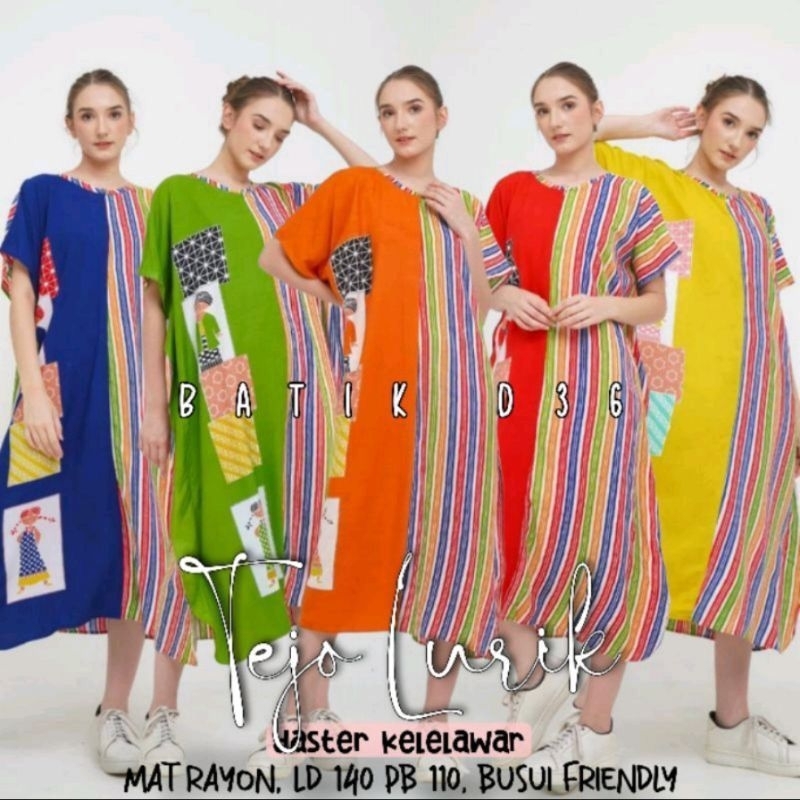 SEMERBAK BATIK ORI DASTER KELELAWAR PREMIUM TEJO LURIK BUSUI FRIENDLY