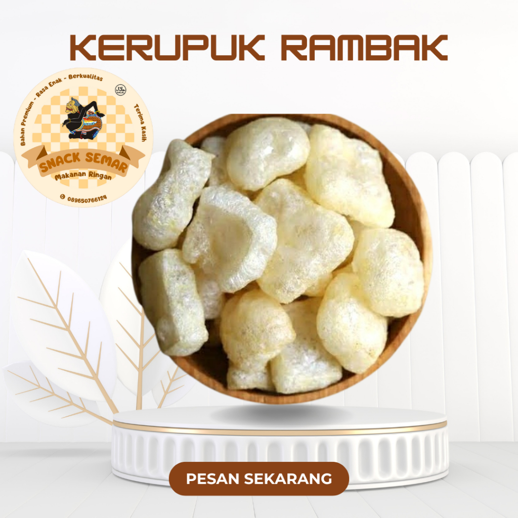 

Kerupuk Rambak, Kerupuk Kulit Makanan Ringan