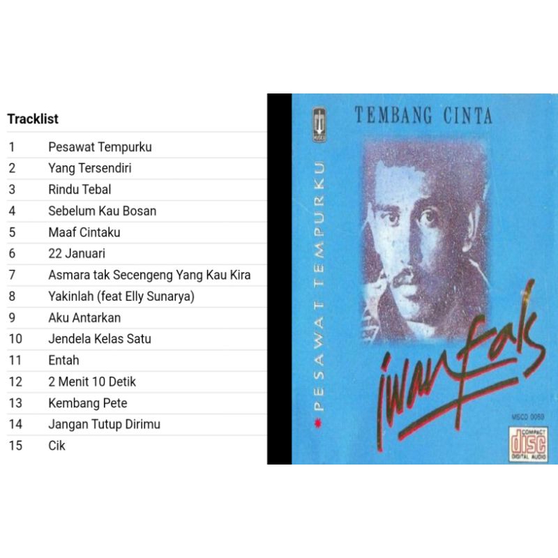 iwan fals tembang cinta cd album 1990