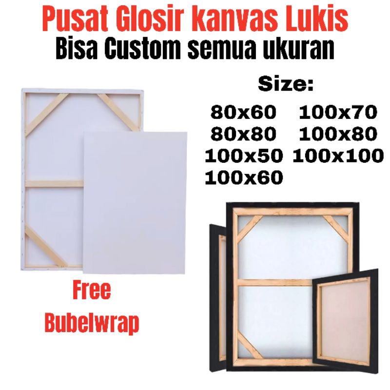 

kanvas Lukis marsoto premium 100x100 Cm canvas lukis besar sudah gesso