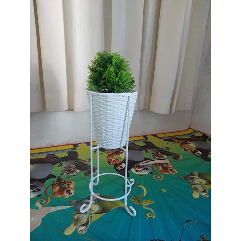 PROMO VAS BUNGA ROTAN SINTETIS/VAS BUNGA UNIK/VAS BUNGA CANTIK/VAS BUNGA ROTAN/POT BUNGA KAKI/ POT B