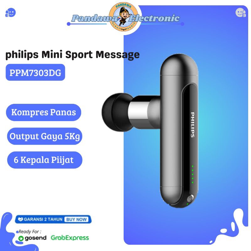 Philips PPM7303DG Alat Pijat Elektrik Massage Gun untuk Relaksasi Otot