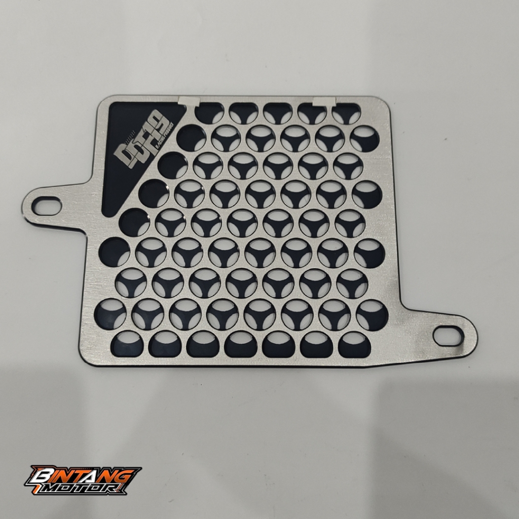 Tutup/Cover Radiator 3D Black Silver  CNC PCX 160 Vario 160 By. DDF19
