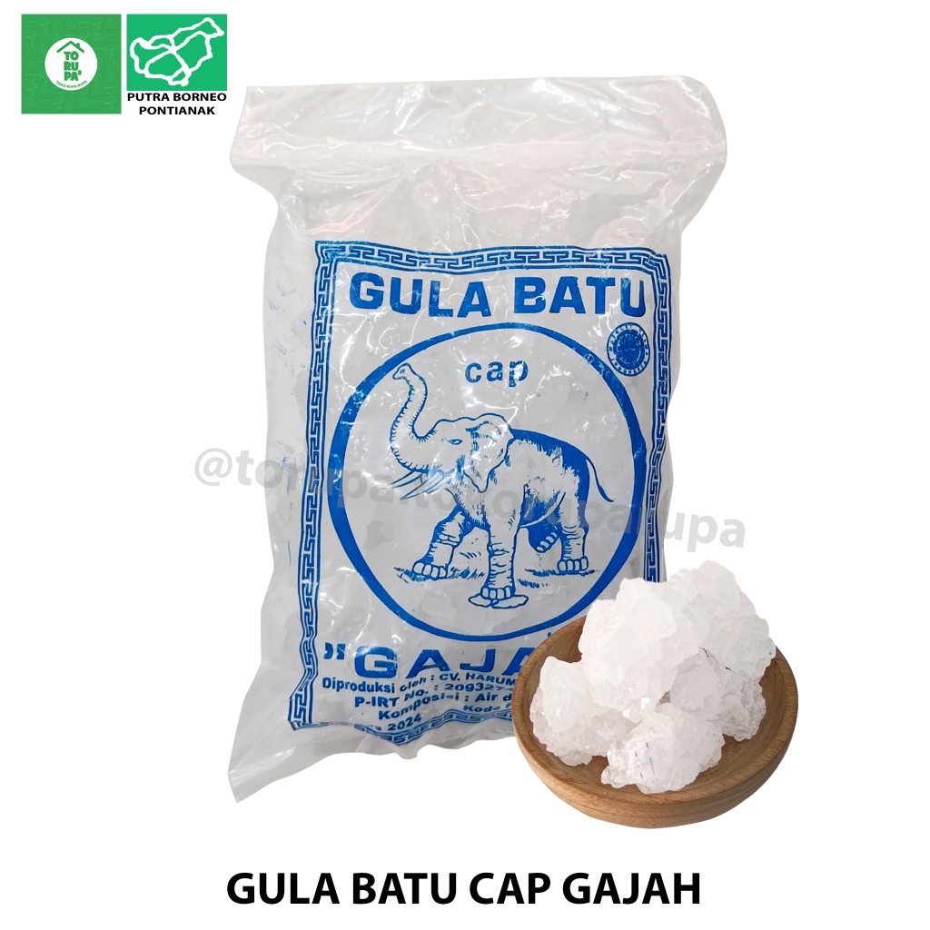 

Gula Batu Cap Gajah 500gr / Gula Batu Kristal / Gula Batu Cirebon