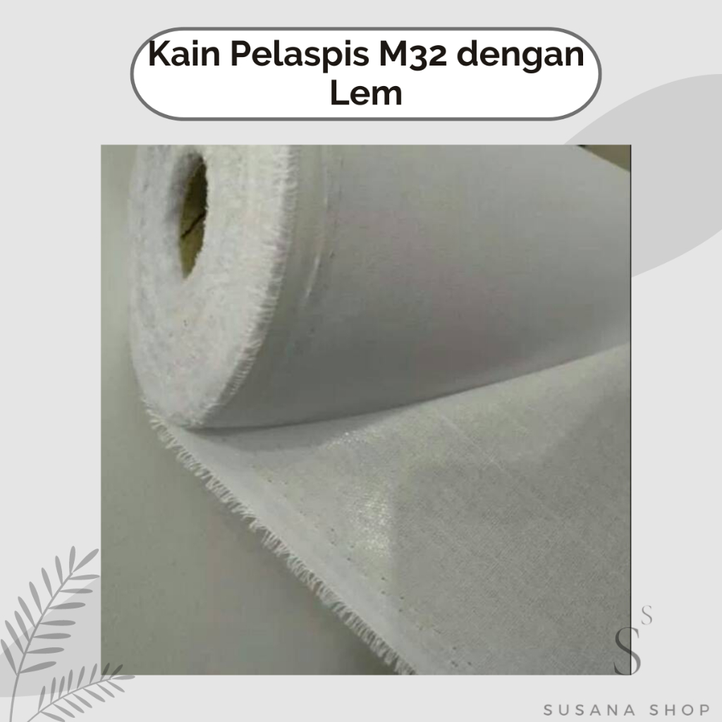 Kain Pelapis M32 per Setengah Meter (1/2meter) - Kain Keras M32 / Pelapis dengan Lem / Kain Pelapis 