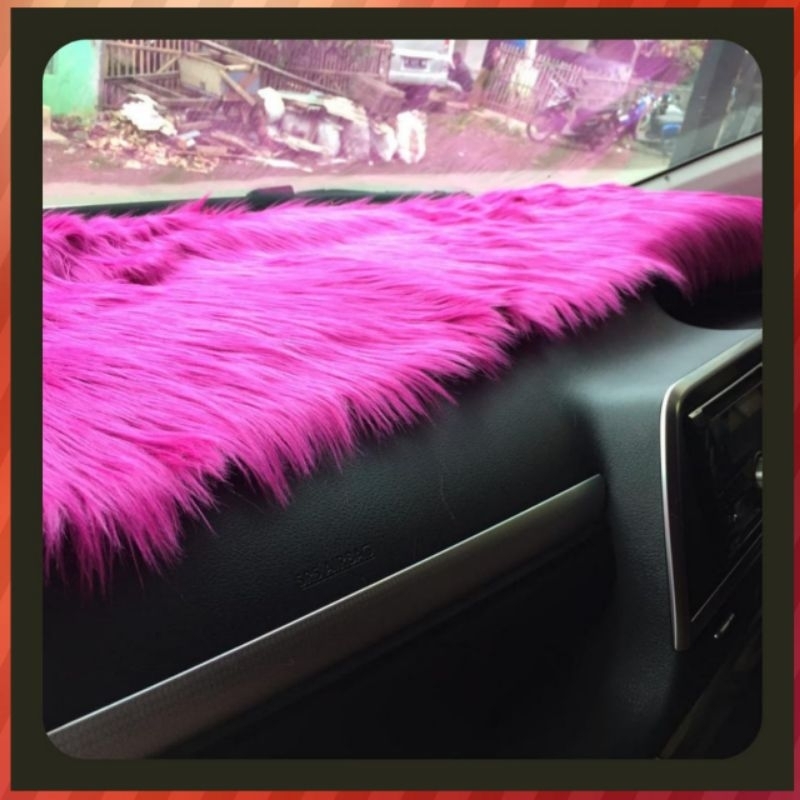Alas Bulu Buat Taplak dan Dasboard Mobil Karpet Bulu Korea