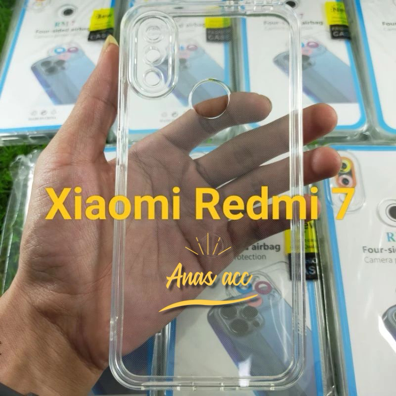 SoftCase Casing REDMI 7 / NOTE 7 / 7PRO Case Silikon Bening Clear Transparan Pelindung+Camera