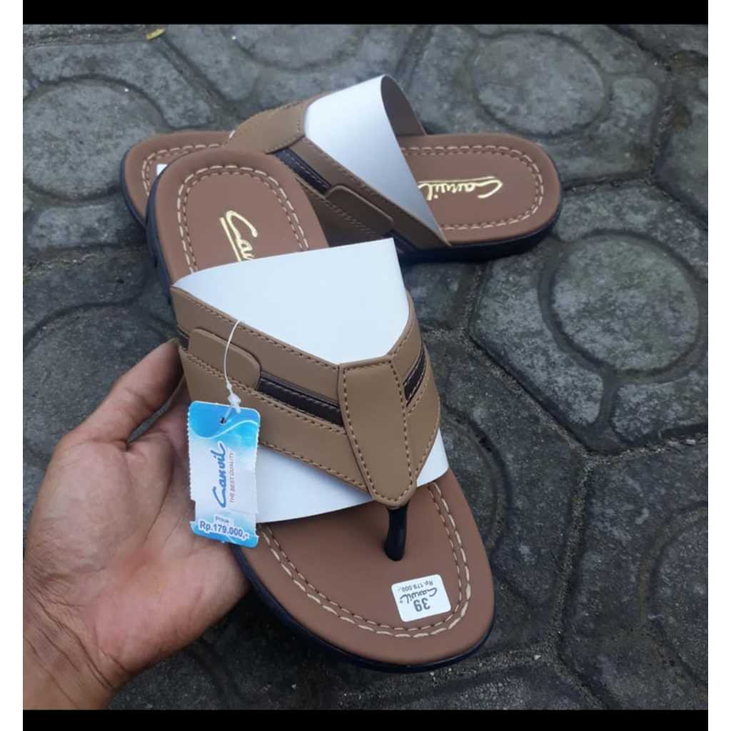 sandal jepit keren terbaru cowok distro kekinian