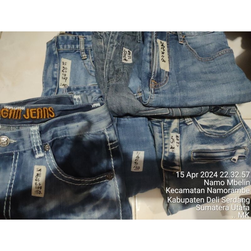 celana jeans pria uniqlo 36