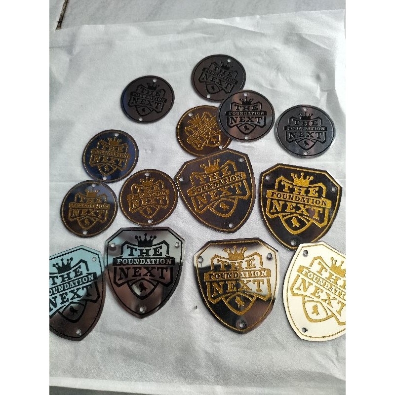 300 Pcs Label Plat Custom Logam stenlis ukir Etsa