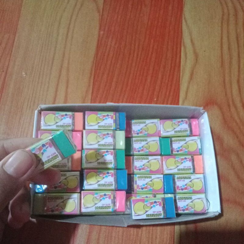 

penghapus montana warna warni