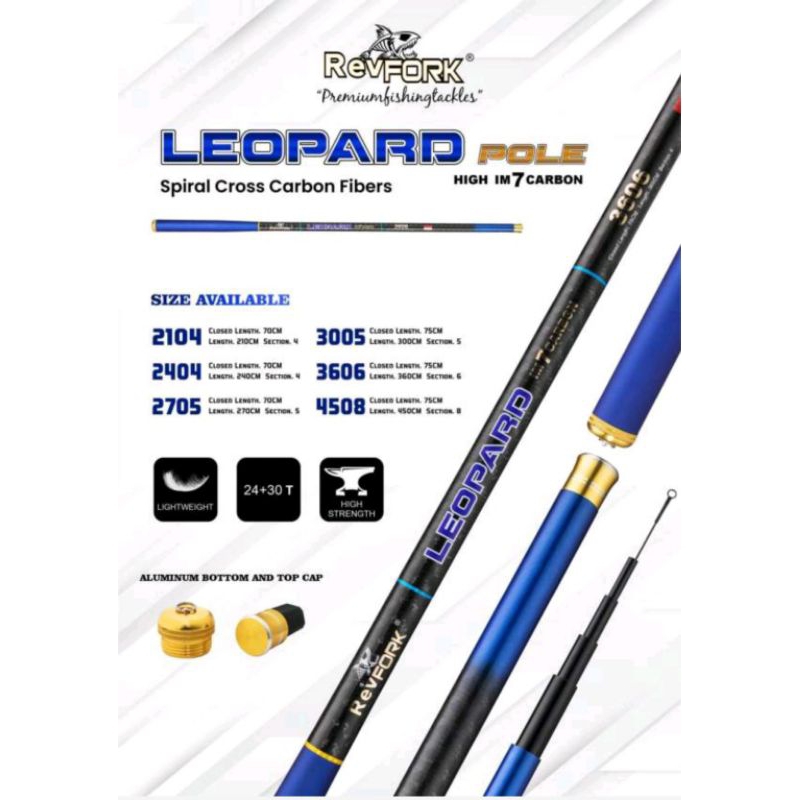 JORAN PANCING TEGEK POLE LEOPARD 450 CM