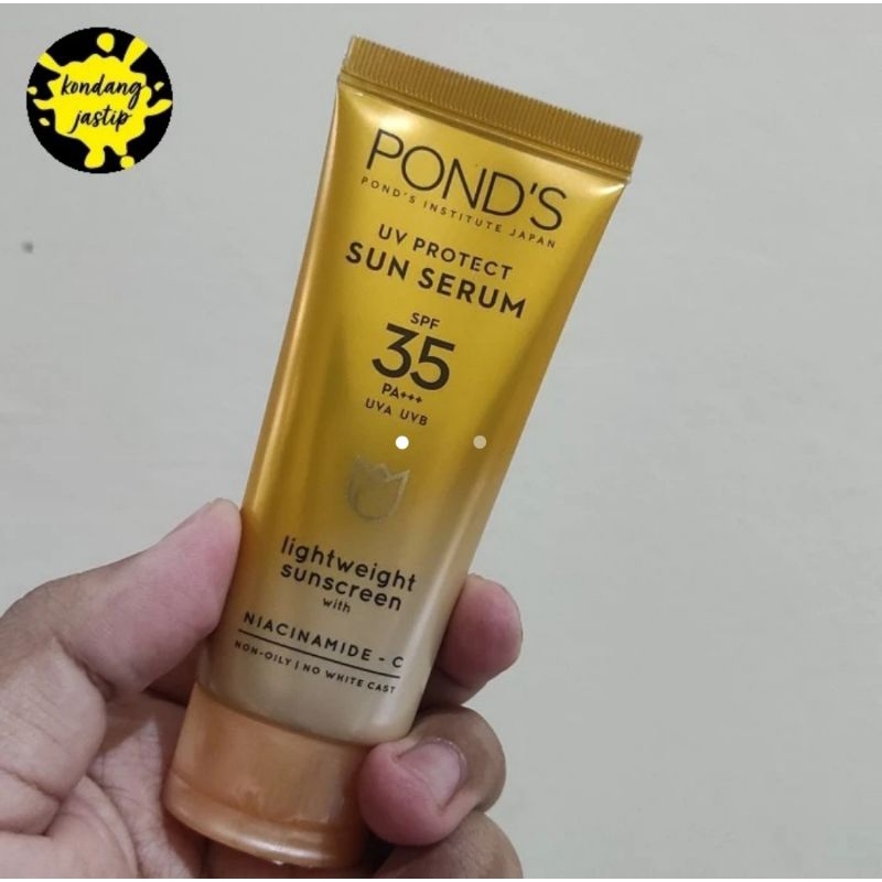 ponds uv protect sun face serum spf 35 lightweight sunscreen 30 gram