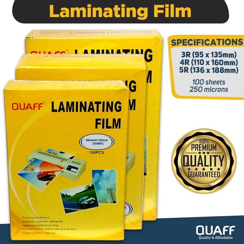

Film Laminasi 3R, 4R, 5R (100 lembar) 250 Mikron Laminating Film