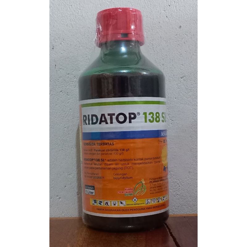 Ridatop 1 Liter. Racun rumput kontak. pembasmi rumput