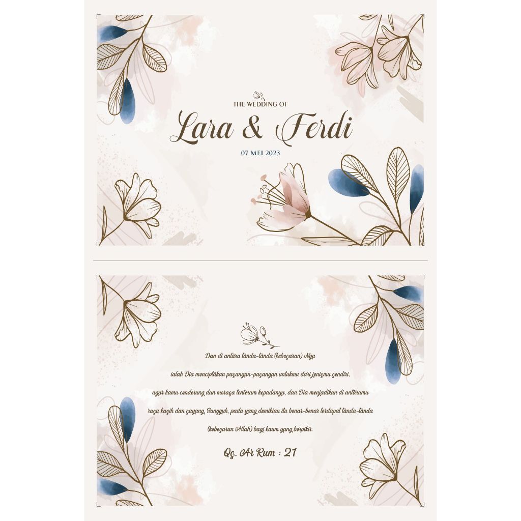 

H7Y Buku Tamu Custom Nama / Guest Book Wedding