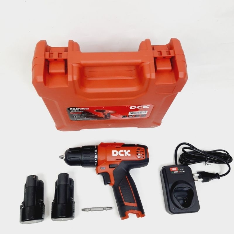 DCK Mesin Bor Cordless Impact Drill 10 MM 12V 2.0Ah DCK KDJZ 1202i
