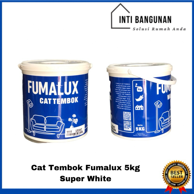 Cat Tembok / Dinding Fumalux 5kg 5 kg Super White SW Putih Cat Rumah Murah