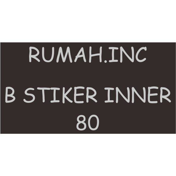 

RUMAH.INC B Stiker Inner 80