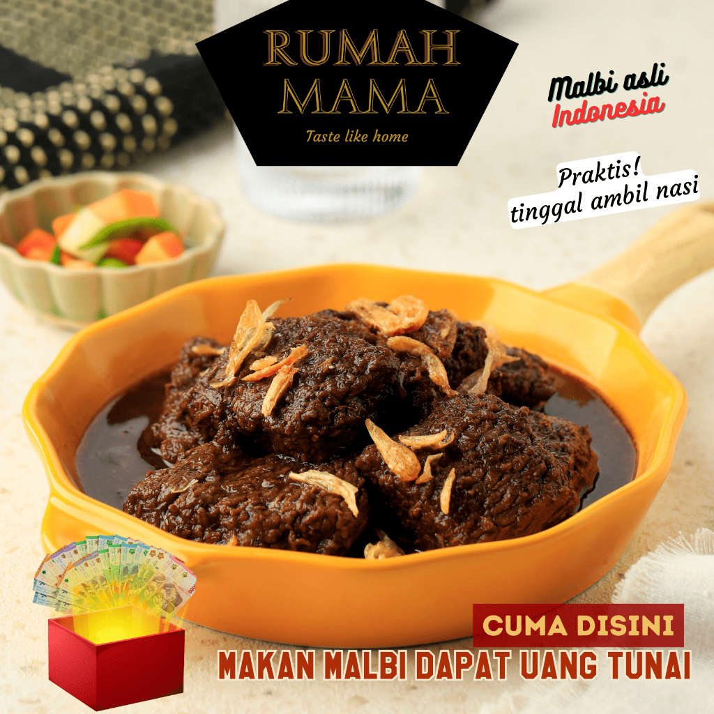 

Malbi Daging Sapi Rumah Mama 100gr Lauk Siap Makan Hemat & Praktis, PESAN LANGSUNG KIRIM