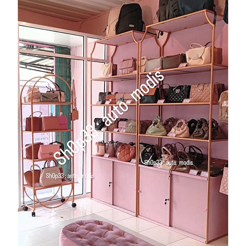 RAK PINK BONGKAR PASANG LEMARI MERAH MUDA KABINET BESI MINIMALIS GOLD JAKARTA MARMER KAYU PERETEL PE