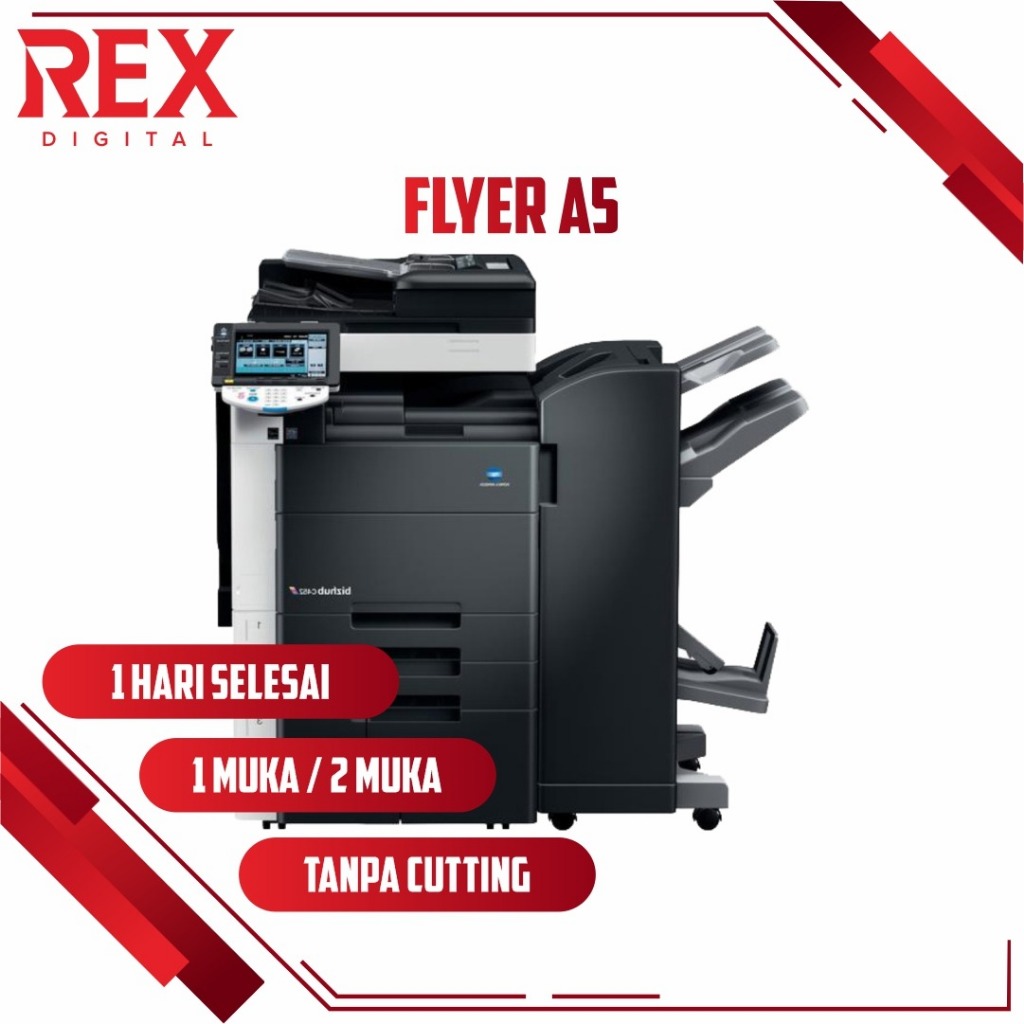 

Digital Print Flyer A5, 1 Muka, Art Paper 150gr, Cetak Brosur Murah