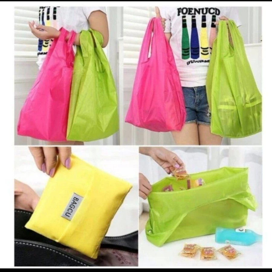 Tas Kantong Belanja BAGGU BAG Kain Lipat Baggu Polos Shopping Bag Tas Tote Lipat