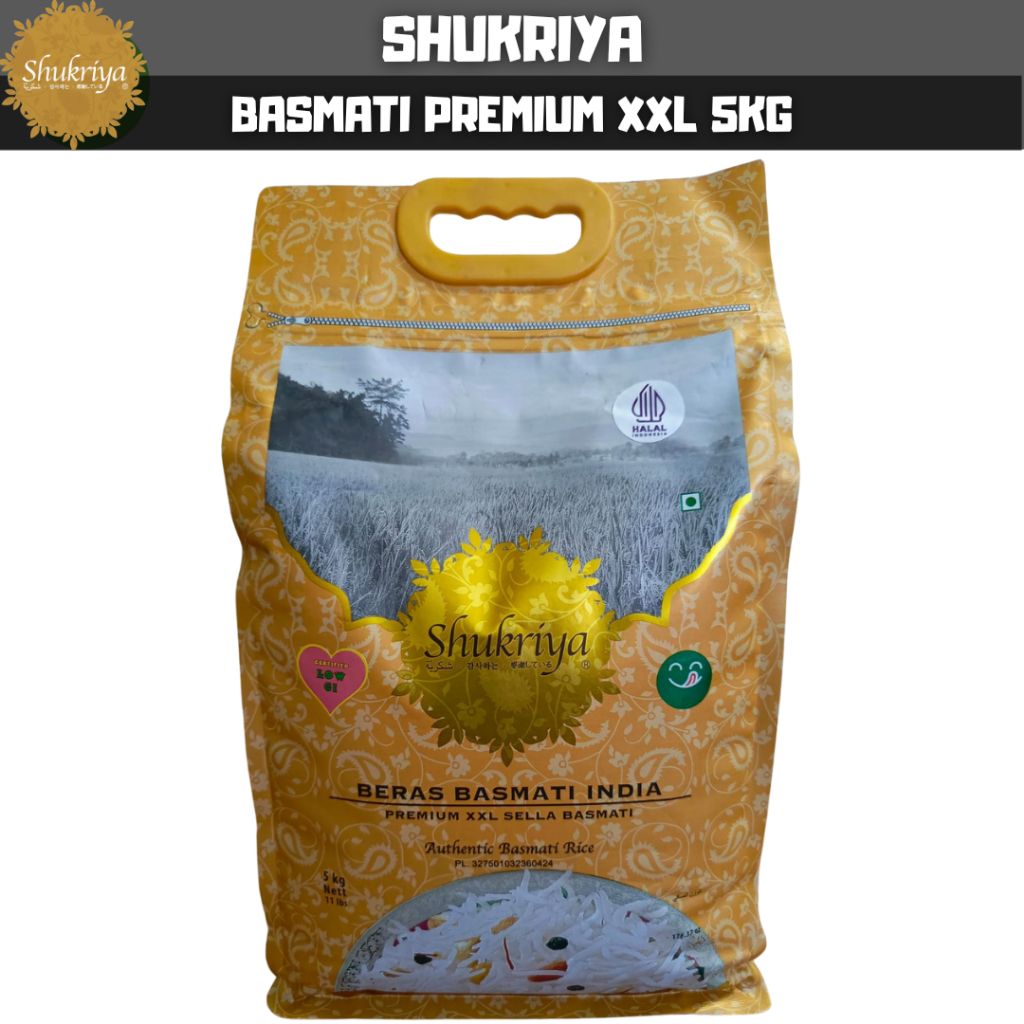

SHUKRIYA BASMATI XXL GOLD - SPECIAL 5KG POLYBAG - LOW GI