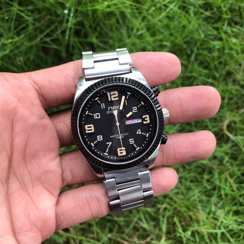 jam tangan neo digitec President Quartz fashion classic pria