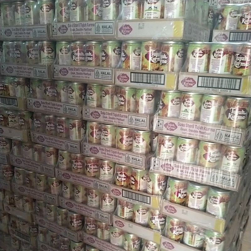 

susu steril tujuh kurma 189 ml isi 12 pcs/dus