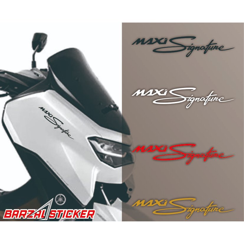Sticker Maxi Signature | Stiker Maxi Signature | Stiker Motor | Stiker Anti Air