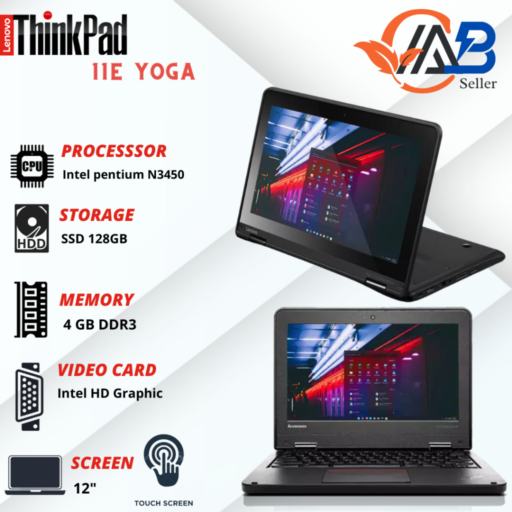 Laptop Lenovo Thinkpad YOGA 11E SSD Layar Touchscreen
