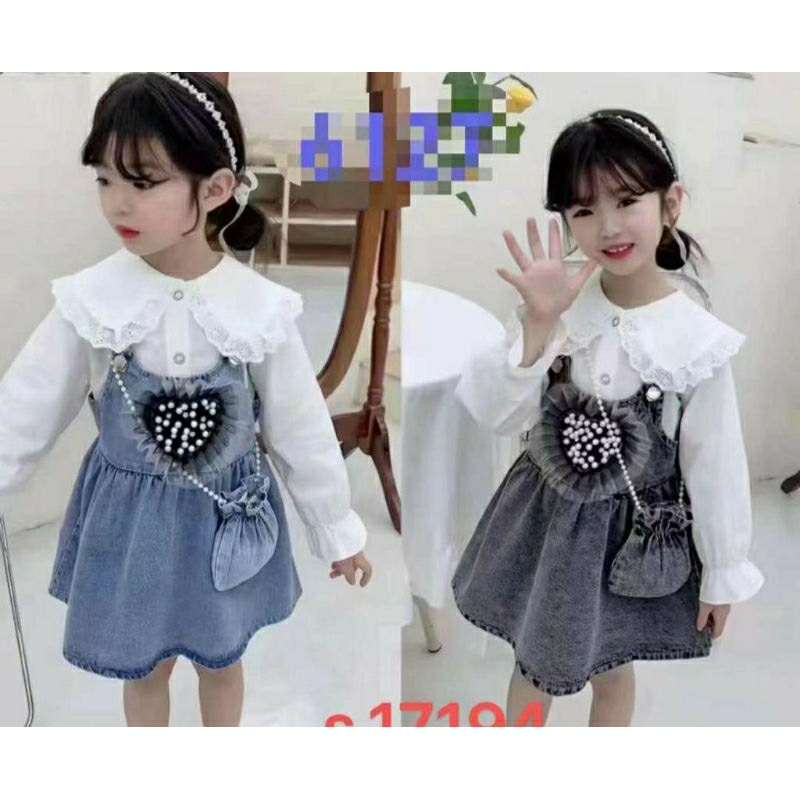 SALE Dress Lengan Panjang untuk Lebaran / KIDS KOREAN CASUAL DRESS / Puffy Dress anak ala korea