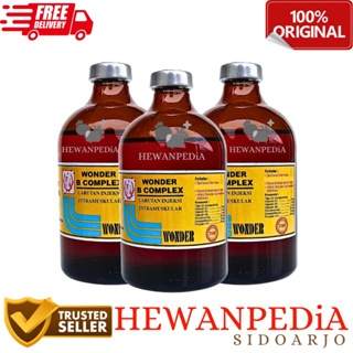 WONDER VITAMIN B COMPLEX 100 ml HEWANPEDIA - B Kompleks Hewan Sapi Kambing Kucing