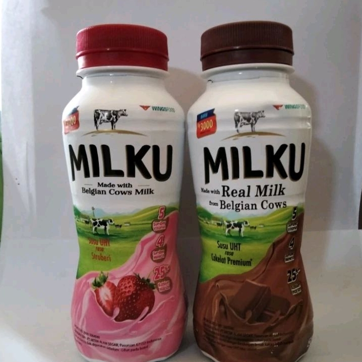 

Susu Milku coklat eceran dan grosir 200ml - Milku strawberry - susu murah